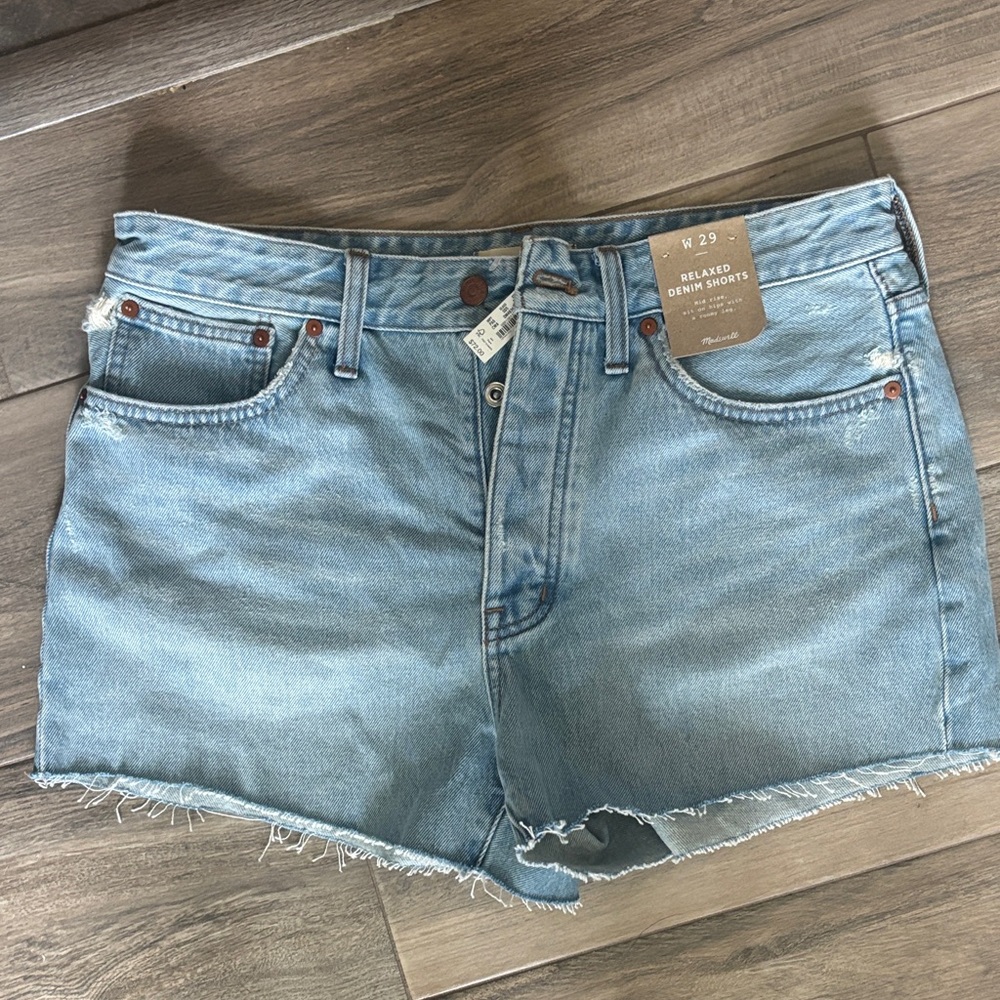 Madewell Light Blue Jean Shorts